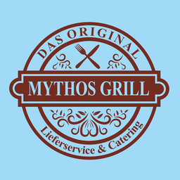 Mythos Grill logo.